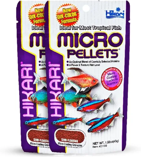 Vista 5 de Hikari Alimento para peces de micropellets tropicales semi-flotantes, 2.2 lb (1kg)