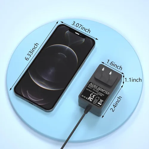 Vista 5 de VHBW Cable de alimentación de repuesto para caja de arena Petsafe ScoopFree de 10 pies, compatible con adaptador de corriente autolimpiante
