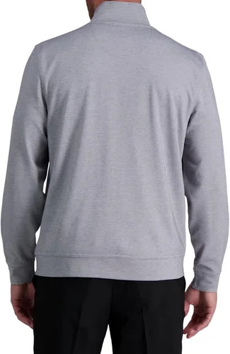 Vista 3 de Haggar Men's Long Sleeve Performance Zip Up Shirt (Full and 14 Zip)