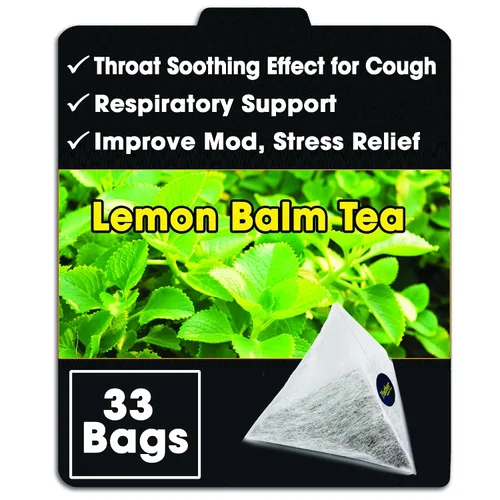 Vista 8 de Bolsas de té de menta verde pirámide con cuerda, dulces y delicadas de mentol, hojas de menta verde prémium