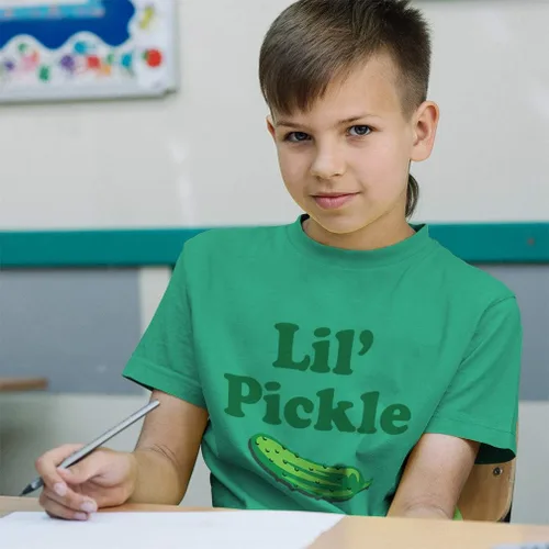 Vista 5 de Cute Rascals Camiseta para niños pequeños Lil Pickle Vegetables Algodón Verduras Ropa para Niño y Niña
