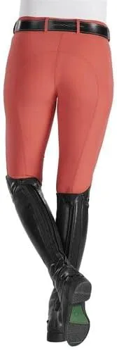 Vista 3 de Dover Saddlery Pantalón Wellesley Tech para mujer, talla 26, color verde oliva, Verde -Oliva