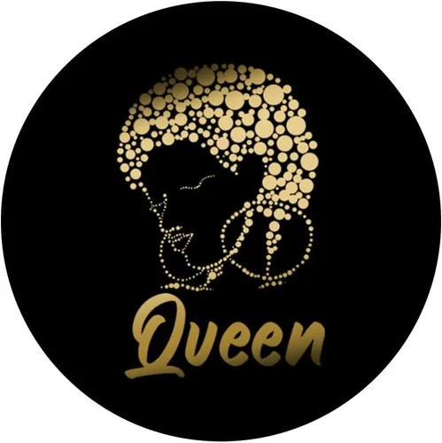 Vista 3 de Queen Circle Art - Soporte y agarre para teléfonos y tabletas, diseño étnico africano