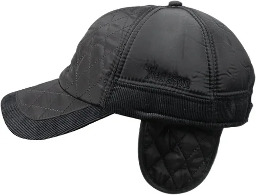 Vista 4 de Gorra de béisbol acolchada de algodón cálido para hombre con solapa para las orejas