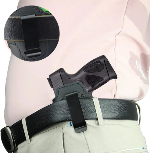 Vista 3 de IWB - Funda de cuero para interior de cintura oculta que se adapta a: Taurus G2C G3C / G2S / TH9c TH40c COMPACT / PT111 MILLENNIUM G2 / 709 740 SLIM