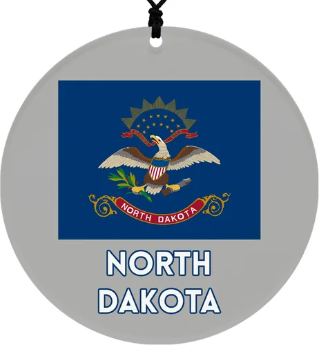 Vista 46 de Missouri Christmas Ornament - Festive Design Featuring State Flag - 2026 Hanging Acrylic Disc Decoration for Tree - Unique and Home Decor