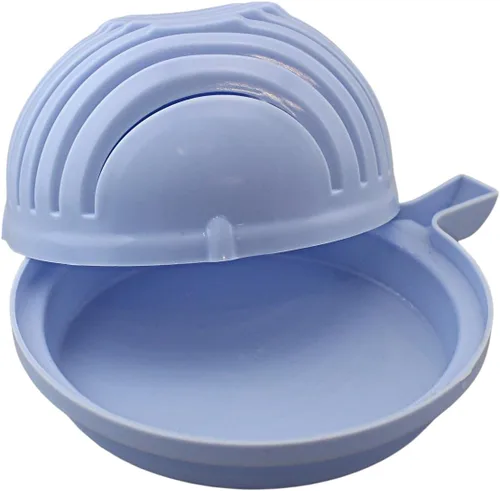 Vista 3 de Cortador de ensaladas rápido, cortador de ensalada, dados rápidamente frutas y verduras, comidas saludables sin BPA y ensaladas en minutos, Azul