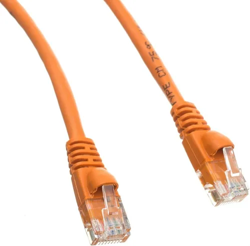 Vista 13 de CableWholesale Cable Ethernet Cat6, 24AWG, conector de placa dorada RJ45, 4 pares de cobre trenzado, par trenzado sin blindaje (UTP), cable de Blanco