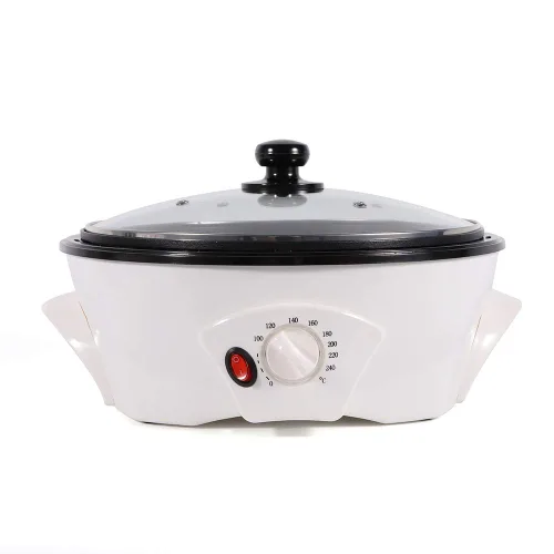 Vista 7 de Tostador de café eléctrico de 110 V 800 W, Máquina tostadora de café eléctrica para el hogar, Tostador de café de frijoles, Tostador de café de café
