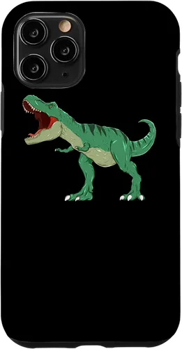 Vista 26 de Carcasa para iPhone X/XS con diseño de dinosaurio T-Rex.