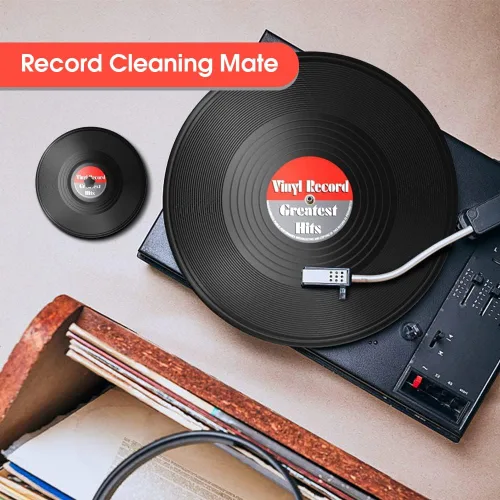 Vista 3 de Douk Audio Record Clean Label Saver Album LP Protector de limpieza de vinilo impermeable Cuidado de la abrazadera (negro)