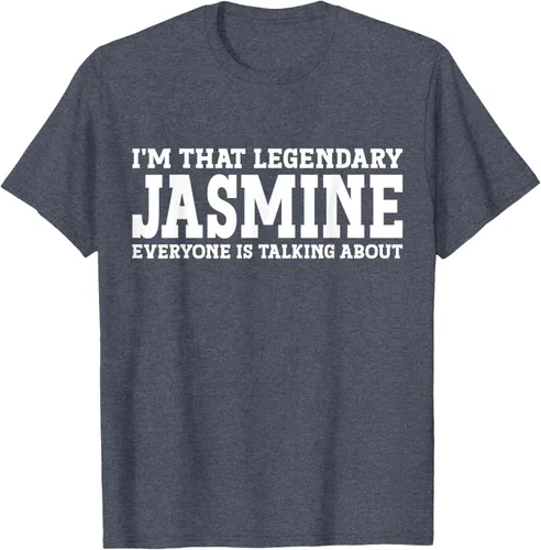 Vista 65 de Jasmine Personal Name - Camiseta divertida de jazmín para mujer y niña, Negro