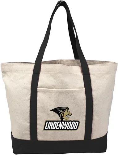 Vista 398 de Campus Lab Bolsa de lona con logotipo primario colegiado con bolsillo externo, bolsa de hombro reutilizable para ir de compras, playa Águilas A&m