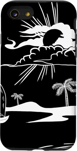 Vista 13 de Funda de regalo para iPhone 14 Beach Sunset Minimal Cool Tropical Summer Vacation