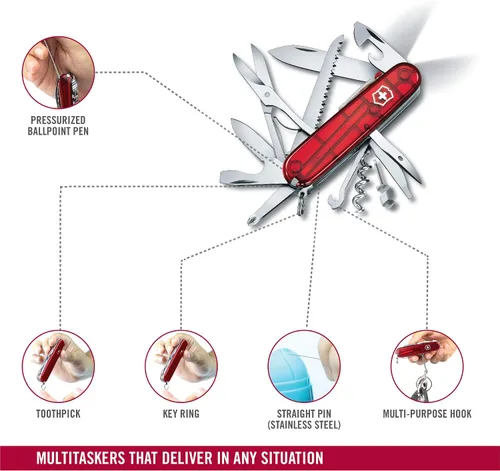 Vista 8 de Victorinox Huntsman Lite LED Swiss Army Navaja