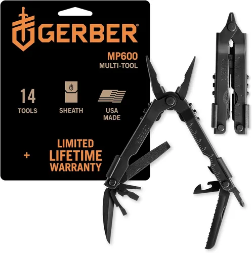 Vista 9 de Gerber Gear MP600 Multiherramienta Multi-Alicate – Fabricado en Estados Unidos – Pro Scout, 13 herramientas