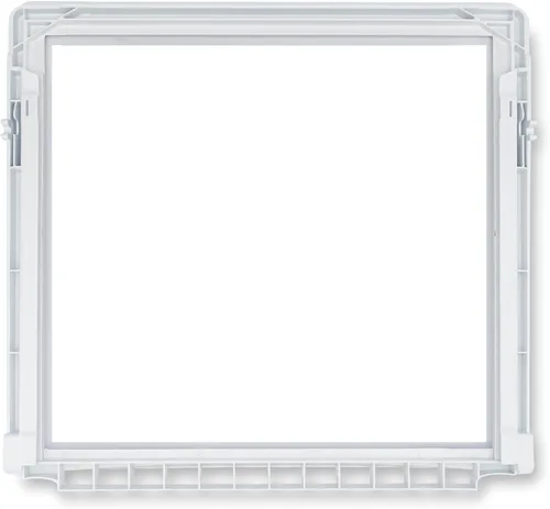 Vista 2 de Smart Choice 240599803 Marco de cubierta para cajón de refrigerador (sin vidrio), color blanco, resistente a los impactos, repuesto compatible