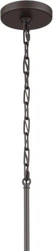 Vista 2 de Kichler Stamos - Candelabro de 3 luces, lámpara de techo moderna para sala de estar, comedor, dormitorio o vestíbulo, en bronce envejecido®