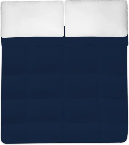 Vista 3 de Sweet Home Collection 29-F-MNT edredón cepillado de microfibra de lujo, Marino, gemelo Azul marino
