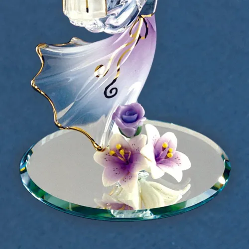 Vista 3 de Glass Baron Figura de ángel con la Biblia