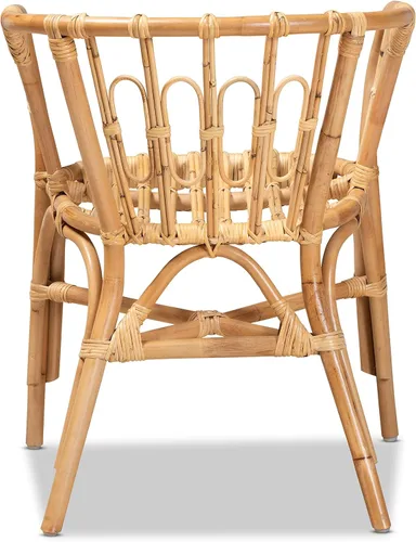 Vista 6 de Bali & pari Silla de comedor de ratán natural moderna y contemporánea Luxio