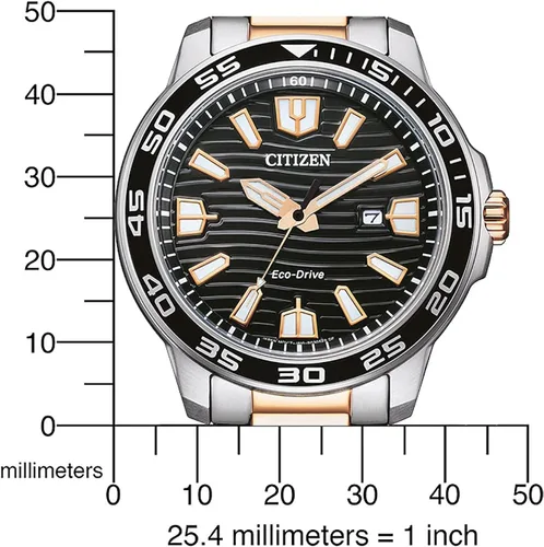 Vista 4 de Citizen Mens Analogue Eco-Drive Watch with Stainless Steel Band