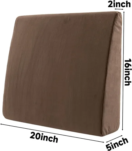 Vista 2 de MABOZOO Almohada de Cuña para Piernas de Sillón Reclinable, Cojín de Espuma Extra Grande para Reposapiés con Correas Ajustables, Extensor de Café