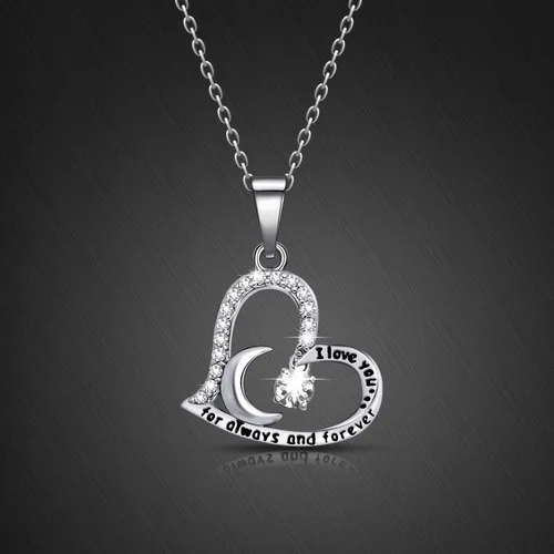 Vista 5 de Collar con colgante de piedra natal, regalo de cumpleaños para mujeres y niñas, Metal