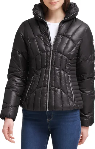Vista 2 de GUESS Chaqueta acolchada acolchada para mujer