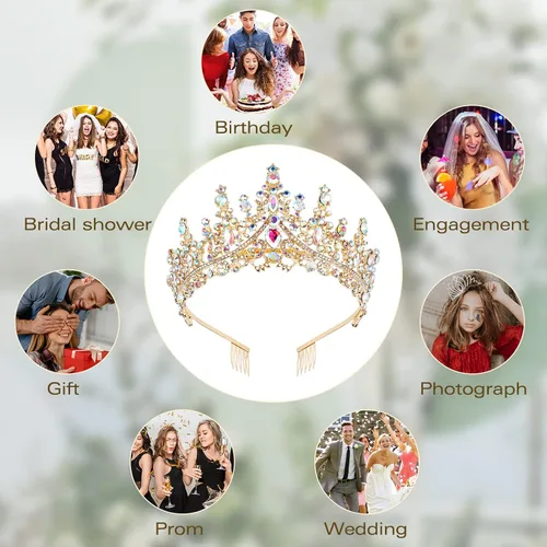 Vista 7 de CURASA Tiaras para Mujer