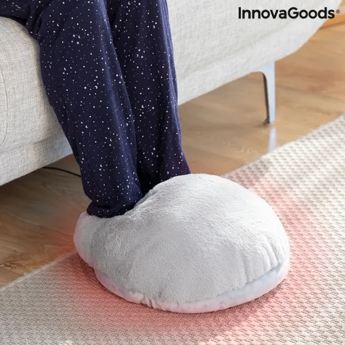 Vista 4 de InnovaGoods Calentador de pies eléctrico unisex con diseño ergonómico y portátil, 3 niveles de temperatura ajustables