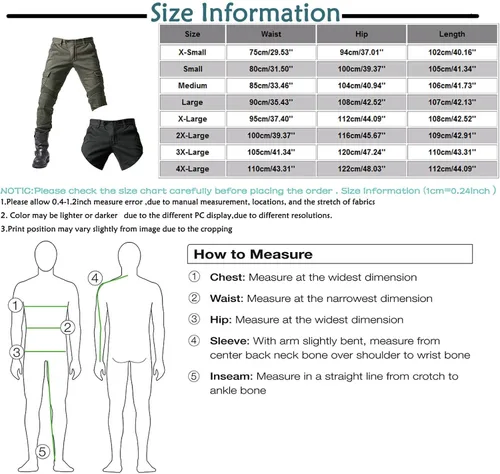 Vista 4 de Pantalones de motociclista para hombre, para motocicleta, motocross, a la rodilla, a la cadera, pantalones blindados resistentes al desgaste