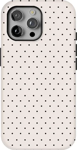 Vista 8 de Funda para iPhone 16 Pro Max con lunares, color negro y rosa Negro & Rosado