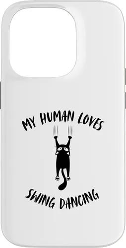 Vista 17 de My Human Loves Swing Dancing - Cat Parent Hobby Lover Case for iPhone 16