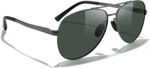 Vista 5 de MERRY'S Lentes de sol de aviador para hombres y mujeres, lentes polarizados para conducir, lentes espejados, protección UV 400, 2.283 in