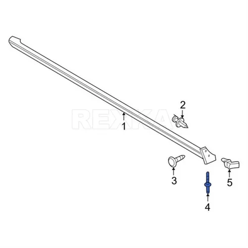 Vista 5 de Rexka 10 clips de retención de moldeo basculante compatibles con Ford W710532-S300 Mustang 05-12 Transit