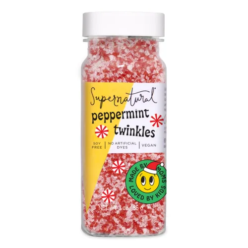 Vista 9 de Supernatural Twinkles Sprinkles, azúcar perlado rojo rubí, sin colorantes, vegano, 3 onzas, fabricado en Estados Unidos Rojo (Ruby Red)