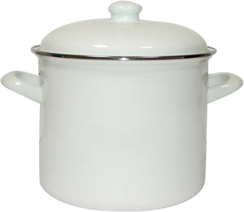 Vista 7 de Uniware Olla Enamel Deep Pot, 2,1 L, Rojo
