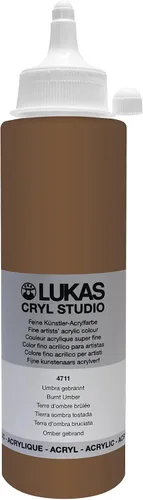 Vista 18 de Lukas CRYL Studio Artist - Pintura acrílica para artistas, Alizarín Carmesí, botella de 250 ml - Pinturas acrílicas de alto pigmento para pintar