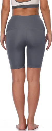 Vista 7 de NELEUS Pantalones cortos de compresión para mujer con bolsillo