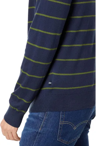 Vista 3 de Nautica Men's Navtech Striped Quarter-Zip Sweater