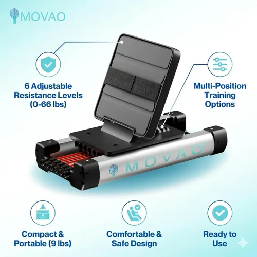 Vista 6 de Mini máquina de prensa de piernas en la cama para rehabilitación Entrenador de fuerza de piernas de bajo impacto para recuperación neurológica