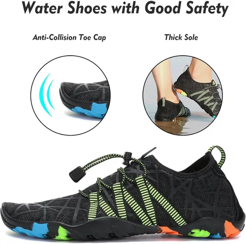 Vista 2 de SAGUARO Zapatos deportivos acuáticos unisex de secado rápido para playa, piscina, mar