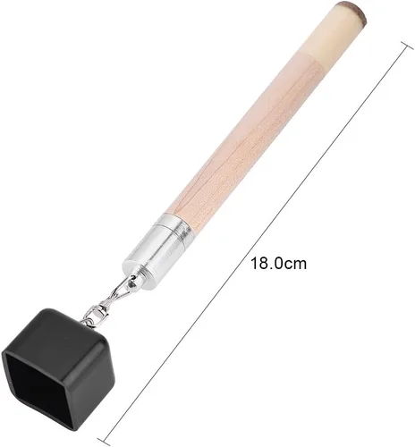 Vista 3 de plplaaoo Soporte de tiza para billar, soporte de tiza para taco de billar 2 en 1, punta de taco de billar, soporte portátil de billar para billar