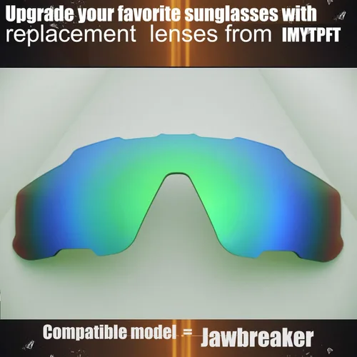 Vista 4 de IMYTPFT CompatibleReplacement for Lenses oakleys Jawbreaker 24K GoldGreen