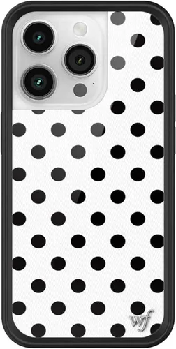 Vista 25 de Wildflower Carcasas – Compatible con iPhone 14 Pro Protector negro parachoques, certificado de prueba de caída de 6.5 pies, propiedad de mujeres