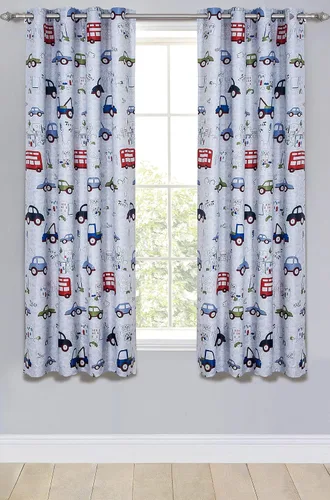 Vista 13 de GYROHOME Cortina de oscurecimiento de habitación con estampado de animales para niños y niños, con ojales, aislamiento térmico, ahorro de ruido, 2