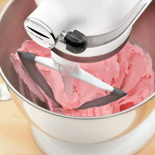 Vista 3 de Batidor de borde flexible para mezclador Kitchenaid, 4.5-5 cuartos de galón para accesorio de paleta de ayuda de cocina, se adapta a cabezal