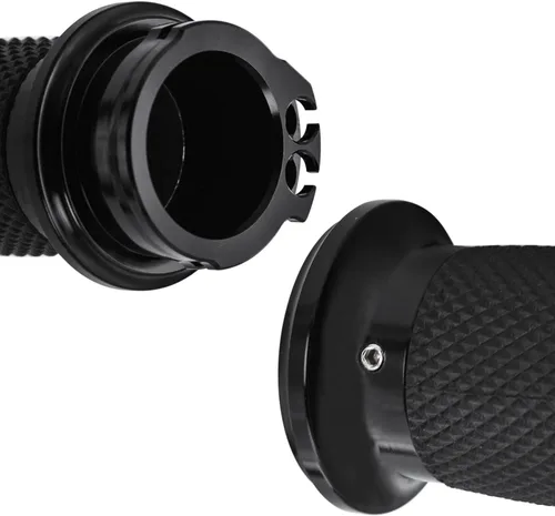 Vista 4 de Empuñaduras de manillar de motocicleta de 1 pulgada antideslizantes de goma rombo universal para Harley Kawasaki Yamaha Suzuki