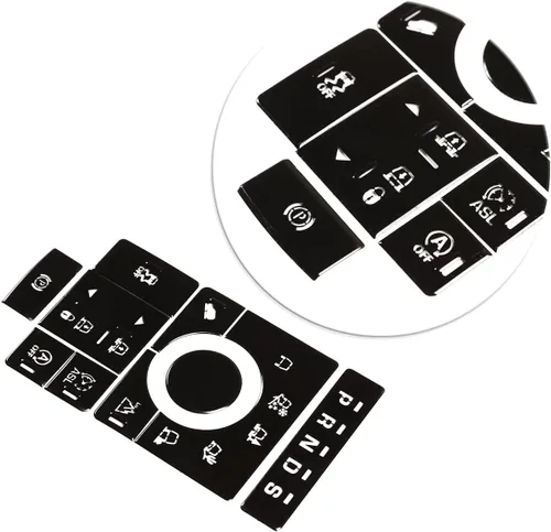 Vista 7 de Para Land Rover Range Rover Vogue 2015-2016 Pantalla de engranajes de consola central, interruptor de botón de modo terreno, accesorios decorativos